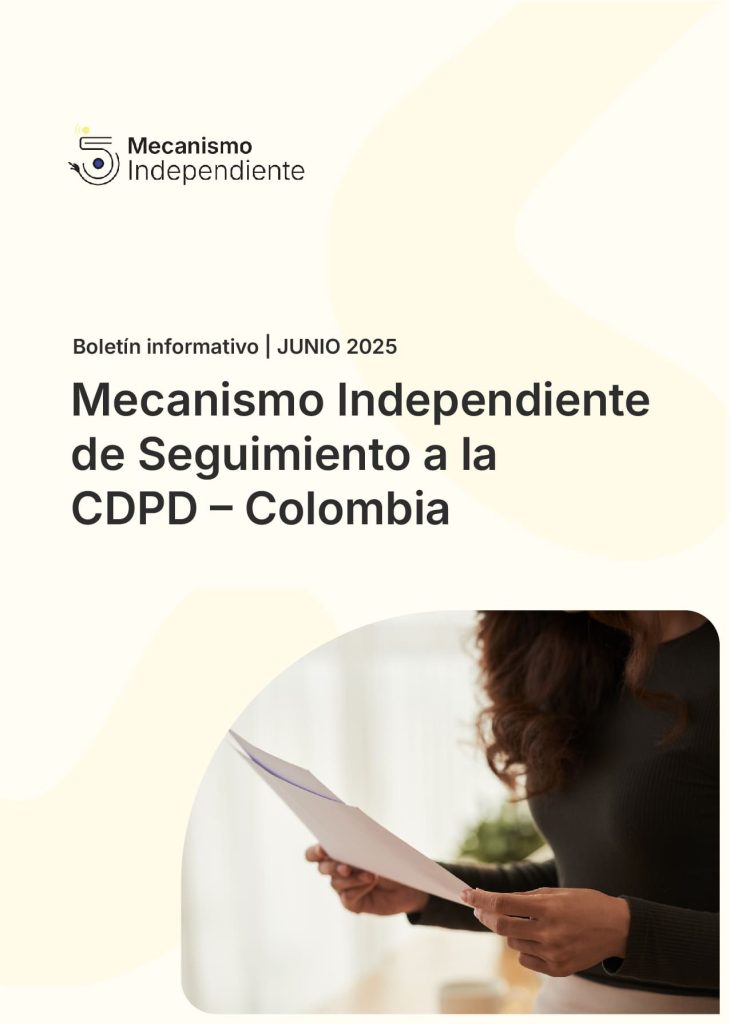 Portada del boletín del mecanismo independiente del mes de junio